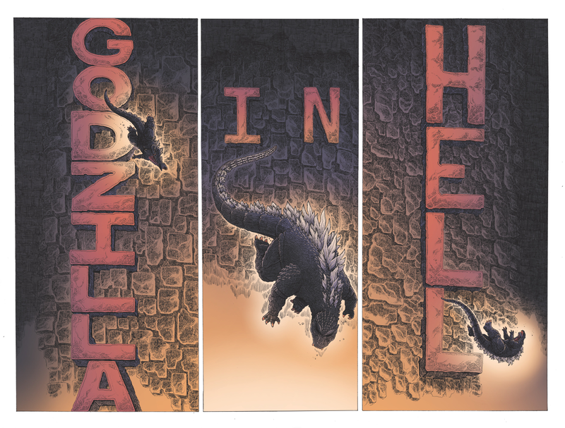 Illustration for article titled Exclusive IDW preview: New comics series sends Godzilla to hell